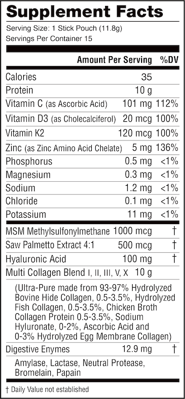 WHOLESALE Collagen 18 - Multi-Nutrient Supplement Powder - Unflavored